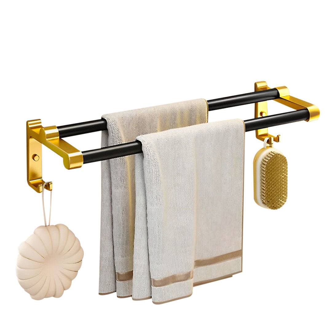 Double Pole Rail Hanger With Hooks