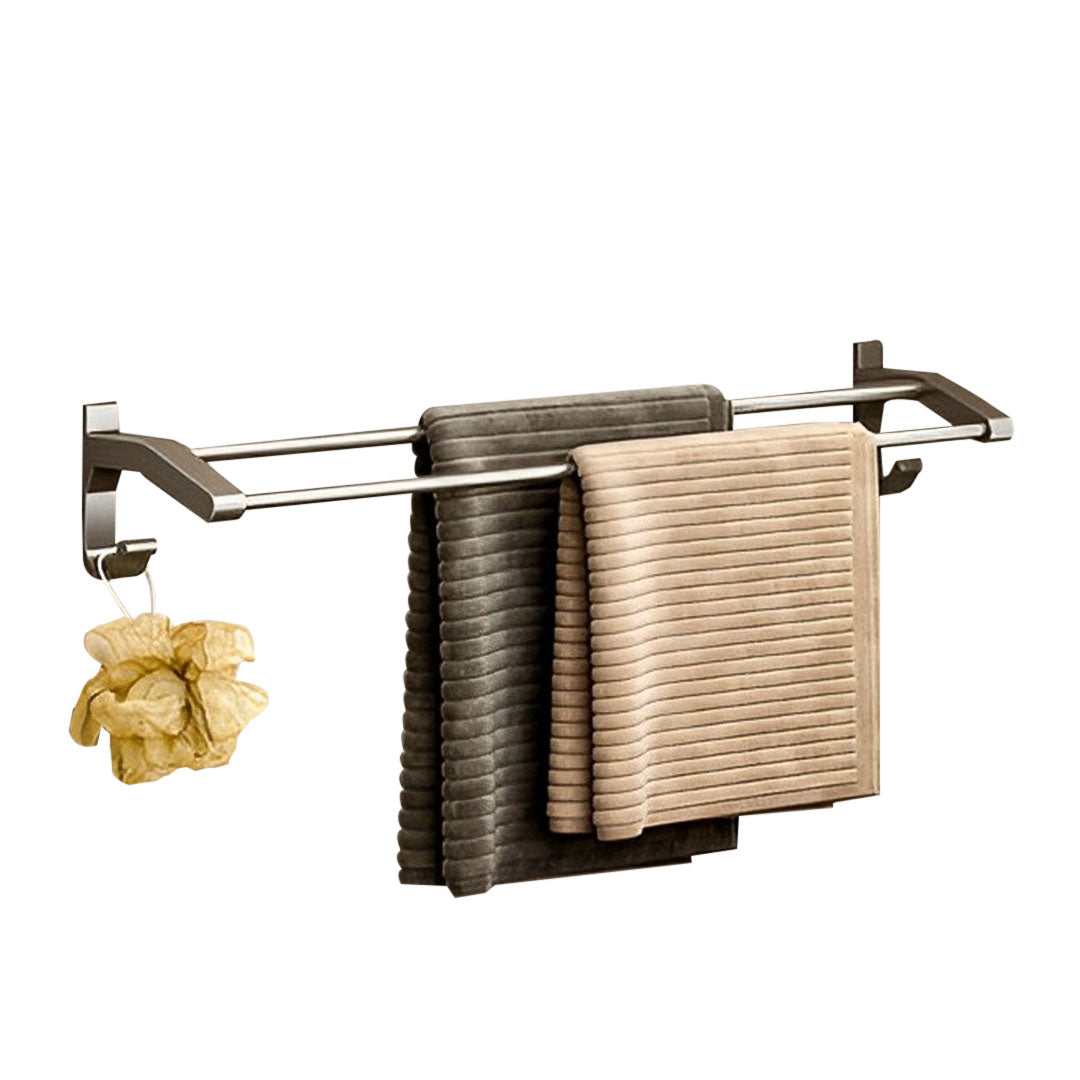 Grey Towel Holder Organiser