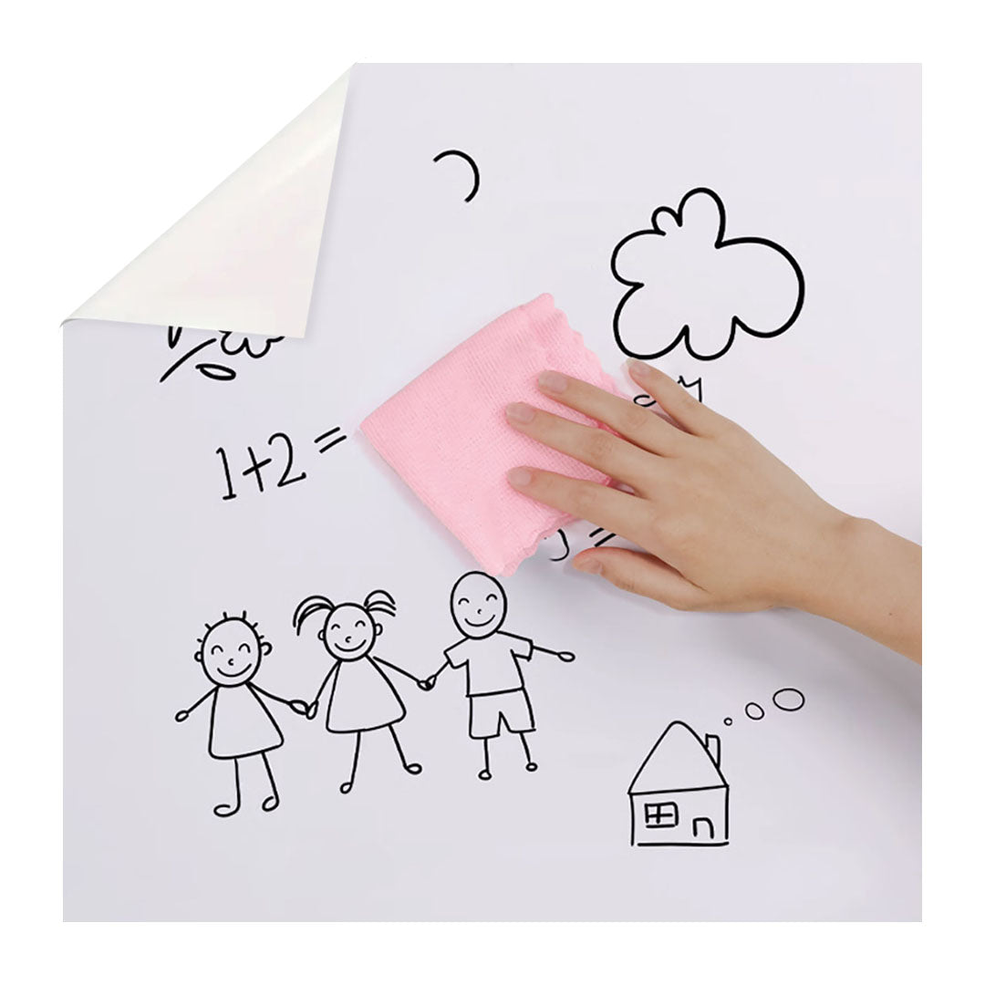 SOGA 60cmx100cm Clear Dry Erase Adhesive Whiteboard Wall Surface Peel Sticker Sheet