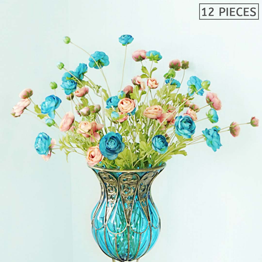 Artificial Rose Bouquet (12-Pieces)