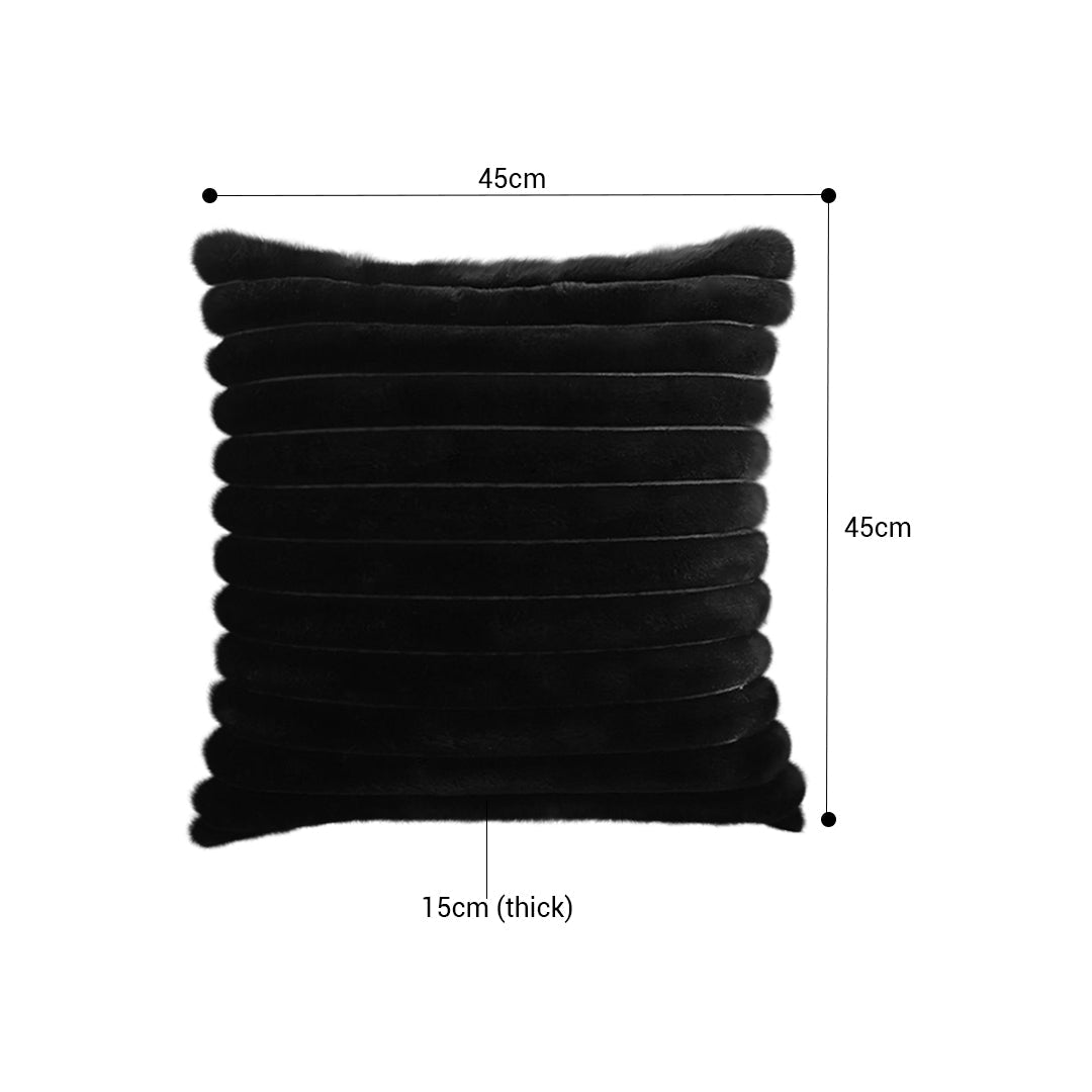 SOGA 2X 50cm Medieval-style Raised Pattern Fringed Lumbar Throw Pillow