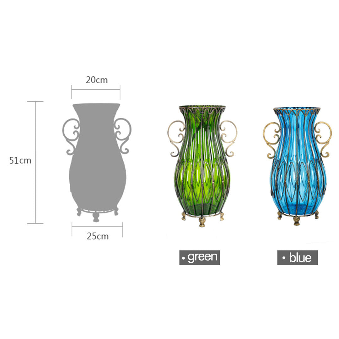 Vase WIth Artificial Flower Set