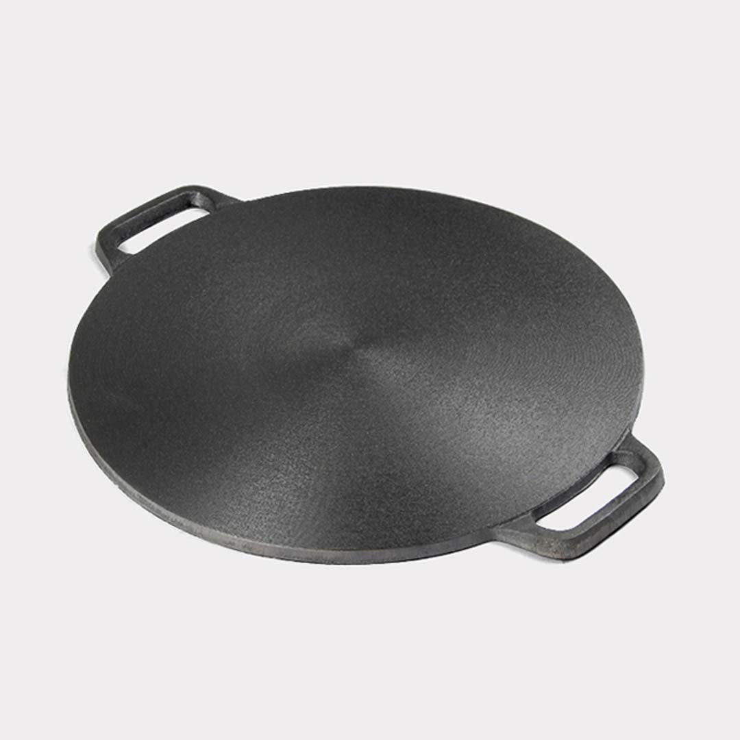 SOGA 37cm Cast Iron Induction Crepes Pan Baking Cookie Pancake Pizza Bakeware