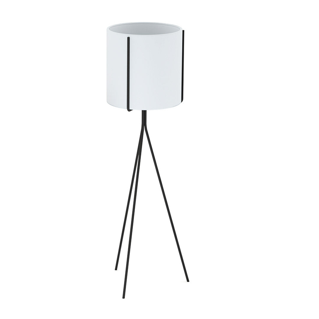SOGA 4X 80cm Tripod Flower Pot Plant Stand with White Flowerpot Holder Rack Indoor Display