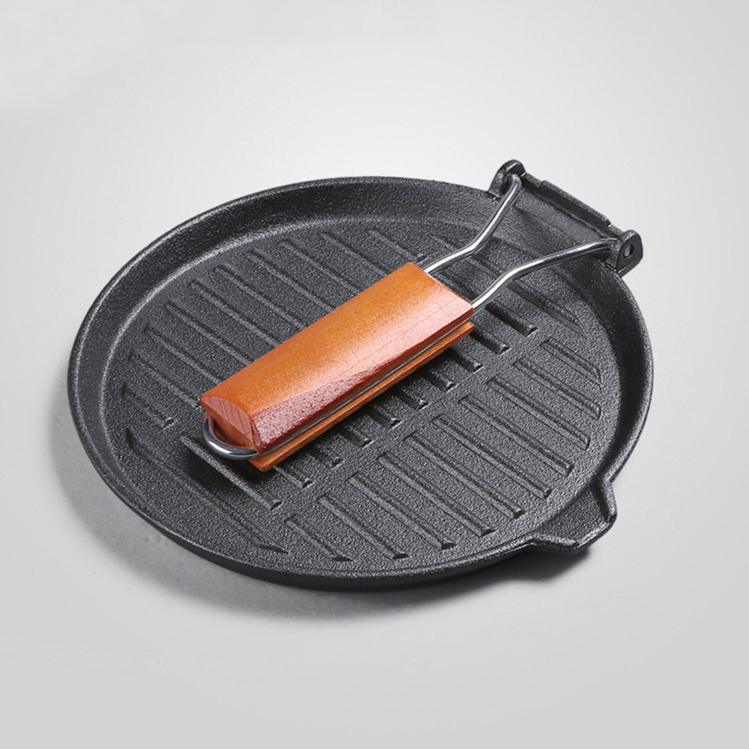 24cm Round Ribbed Frying Pan