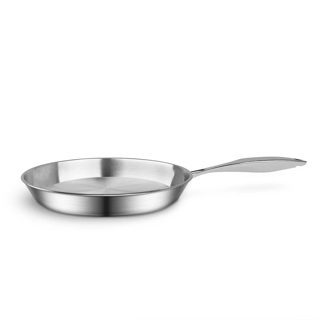 SOGA Stainless Steel Fry Pan 26cm 30cm Frying Pan Top Grade Induction Cooking