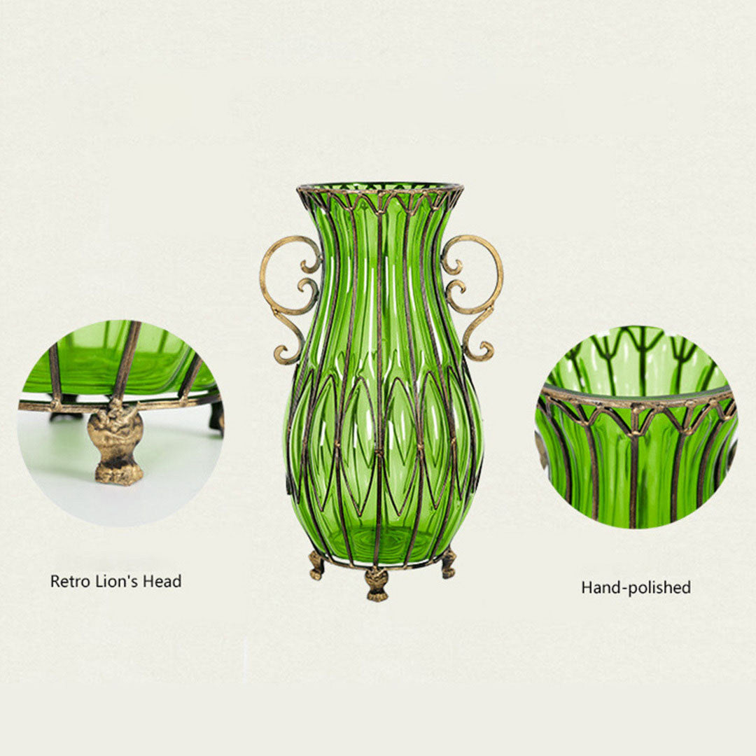 Vase WIth Artificial Flower Set