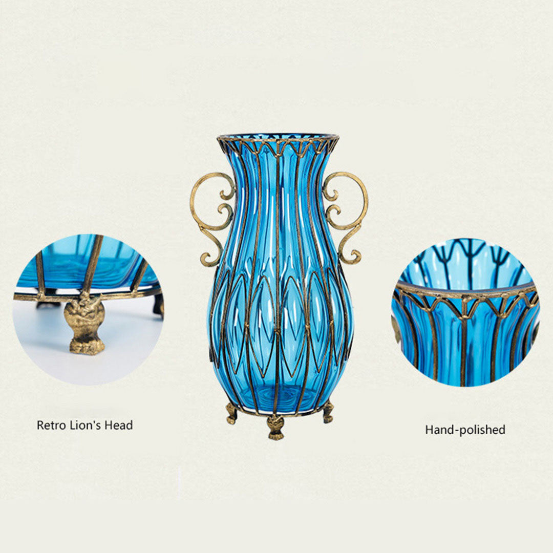 Vase WIth Artificial Flower Set