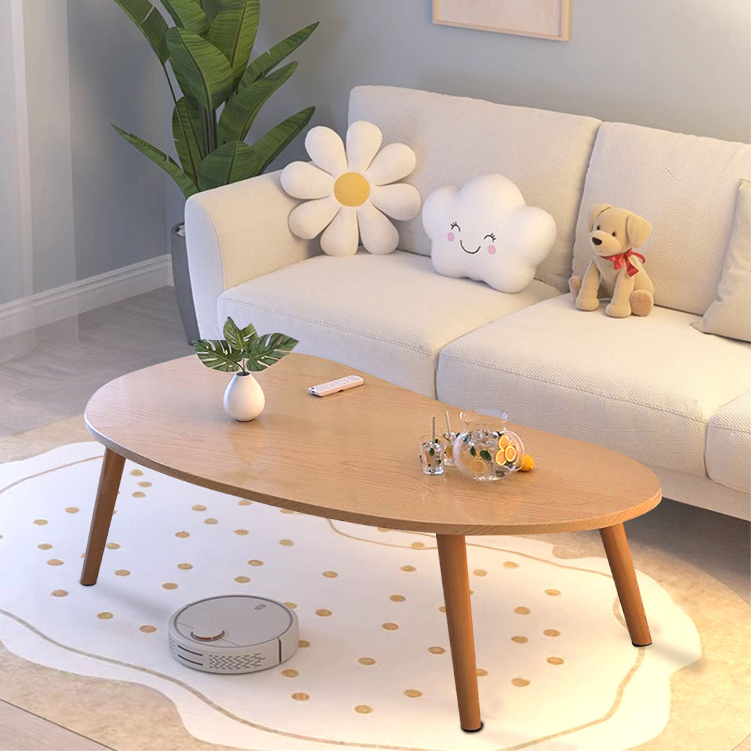 SOGA 2X 80x40cm White Stone Pattern Living Room Nordic Coffee Table Modern Style