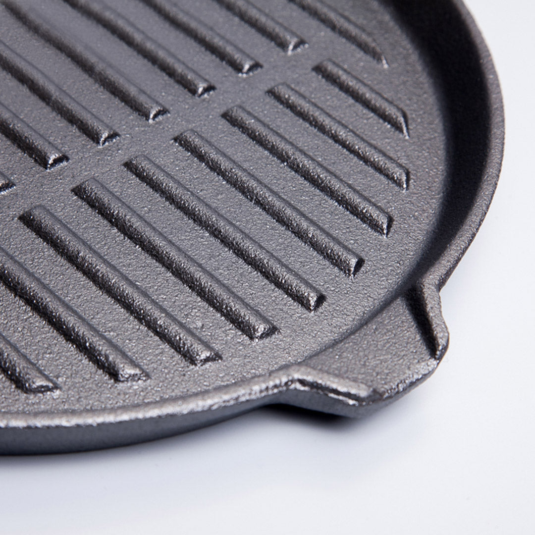 24cm Round Ribbed Frying Pan