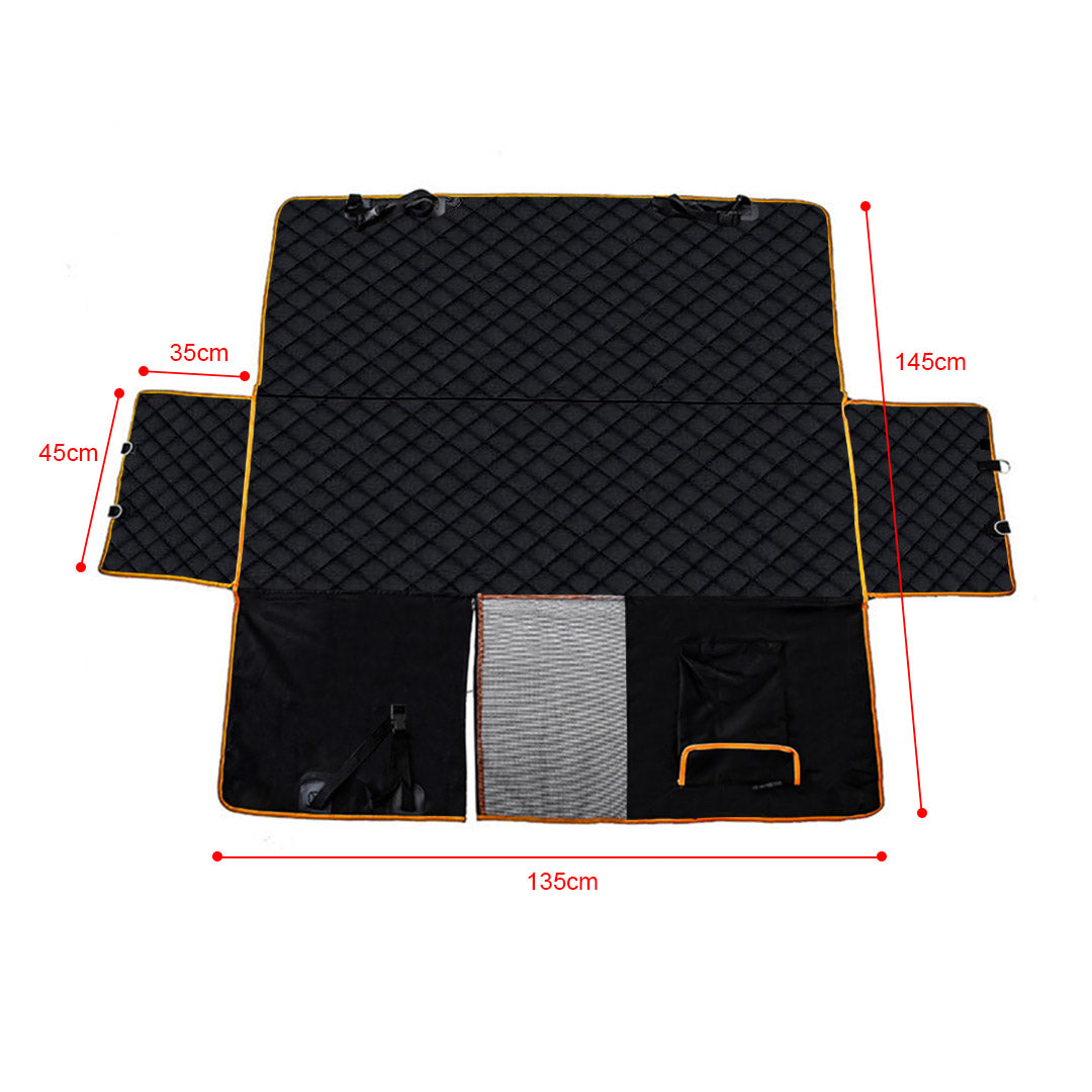 SOGA Oxford Cloth Waterproof Dog Car Cover Back Seat Protector Hammock Pet Mat Black 1
