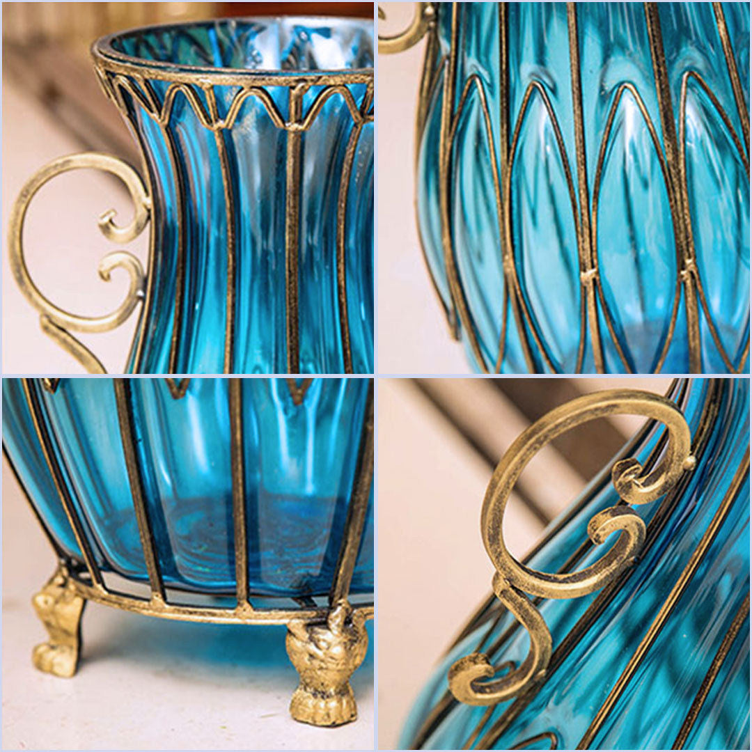 Vase WIth Artificial Flower Set