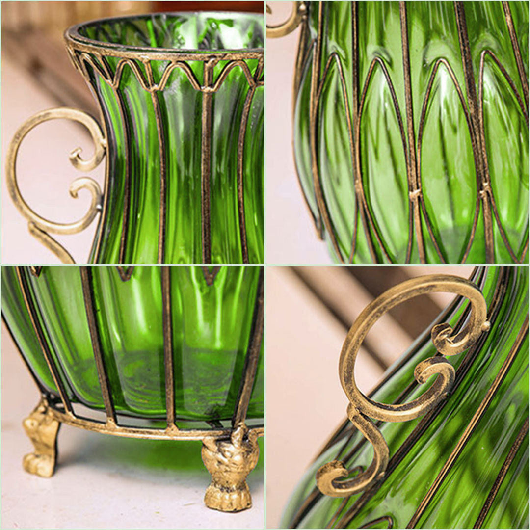 Vase WIth Artificial Flower Set