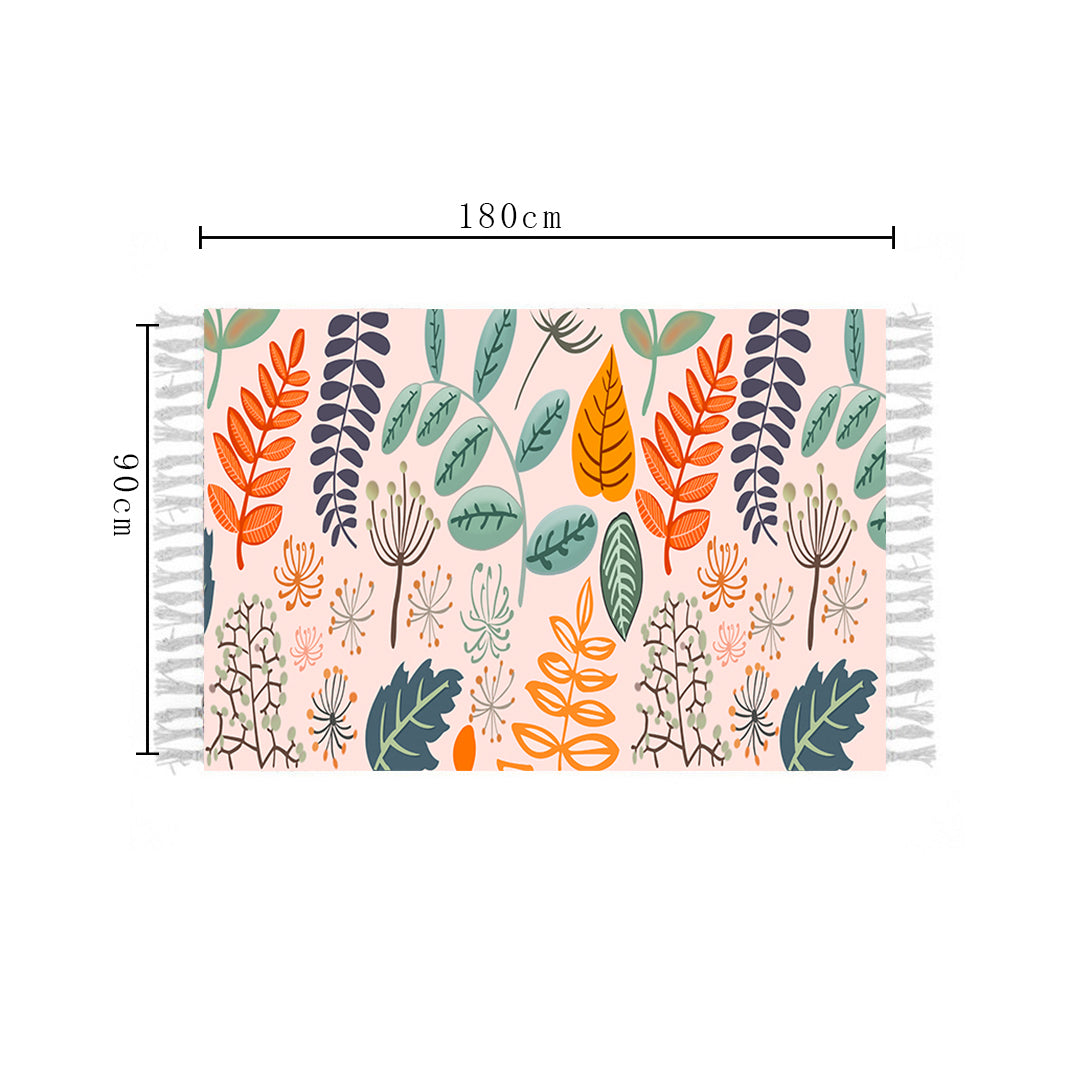 SOGA 90cm Soft Cotton Woven handmade Area Rugs for Living Room bedroom Home Decor