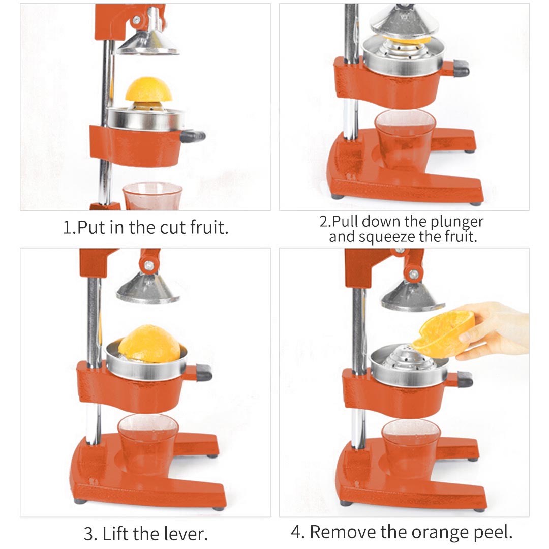 SOGA 2x Commercial Manual Juicer Hand Press Juice Extractor Squeezer Citrus Orange