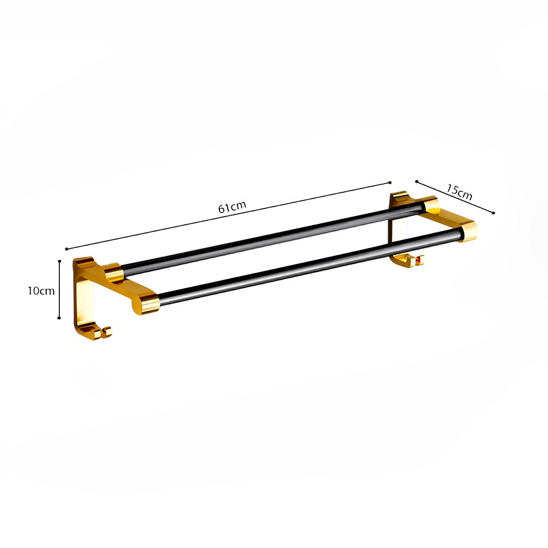 Double Pole Rail Hanger With Hooks