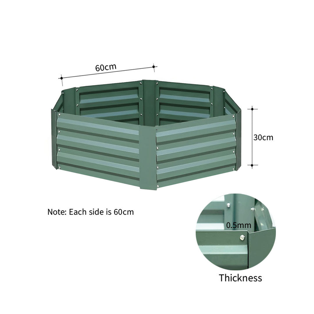 Hexagonal Raised Garden Bed