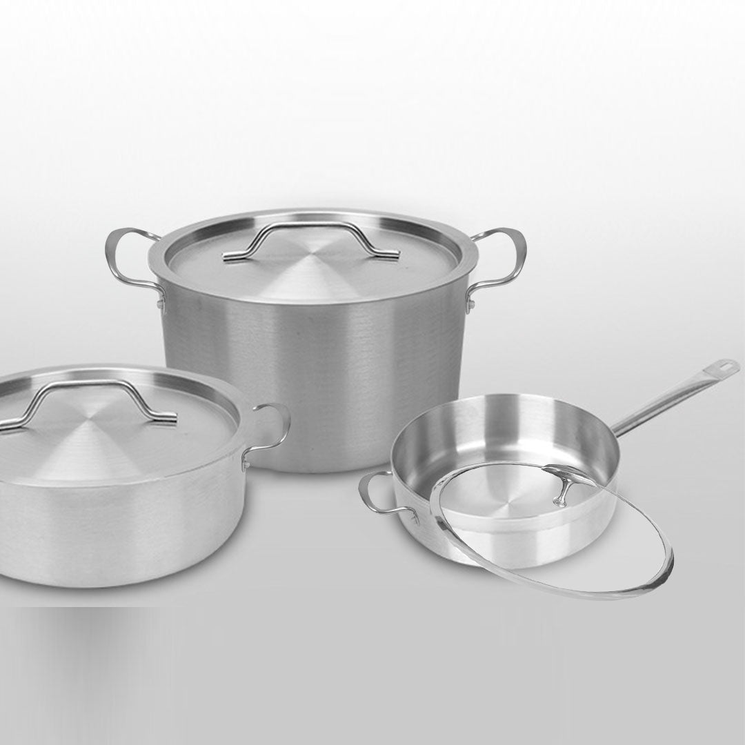SOGA 30cm Stainless Steel Saucepan Sauce pan with Glass Lid and Helper Handle Triple Ply Base Cookware