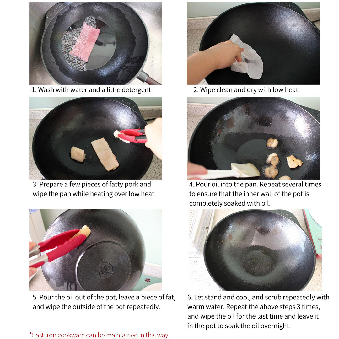 SOGA 2X 33CM Reversible Round Cast Iron Crepes Pan Baking Cookie Pancake Pizza Bakeware