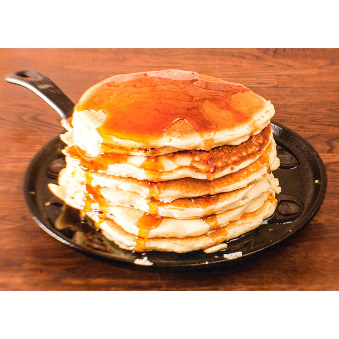 SOGA 2X 26cm Round Cast Iron Frying Pan Skillet Griddle Sizzle Platter