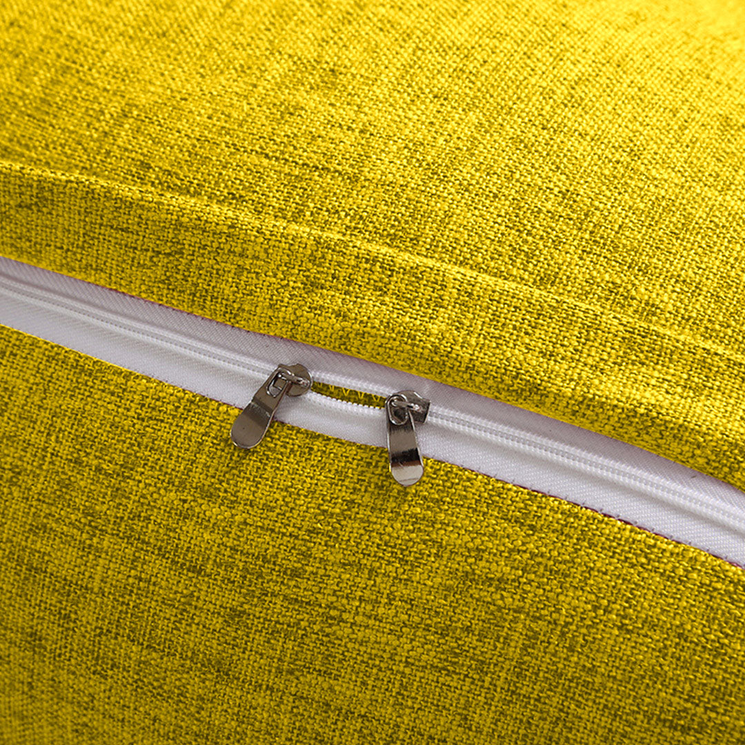SOGA 2X 180cm Yellow Triangular Wedge Bed Pillow Headboard Backrest Bedside Tatami Cushion Home Decor