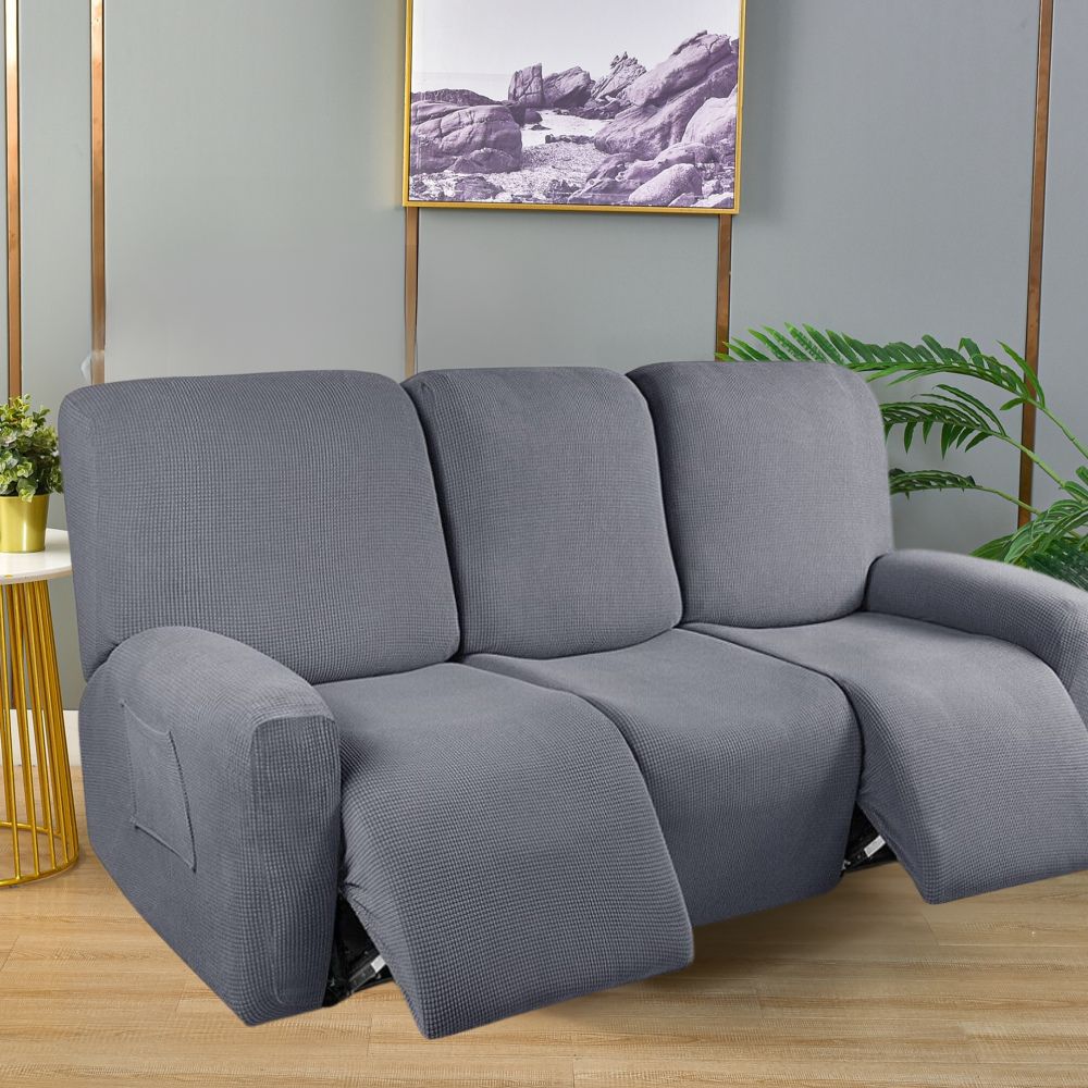 Multi-Seat Recliner Covers - Jacquard Grey