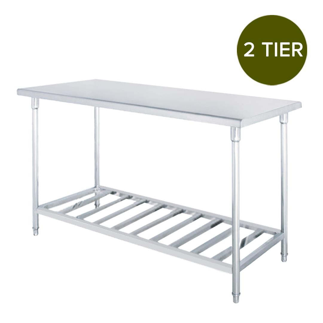 SOGA Commercial Catering Kitchen Stainless Steel Prep Work Bench Table 80*70*85cm