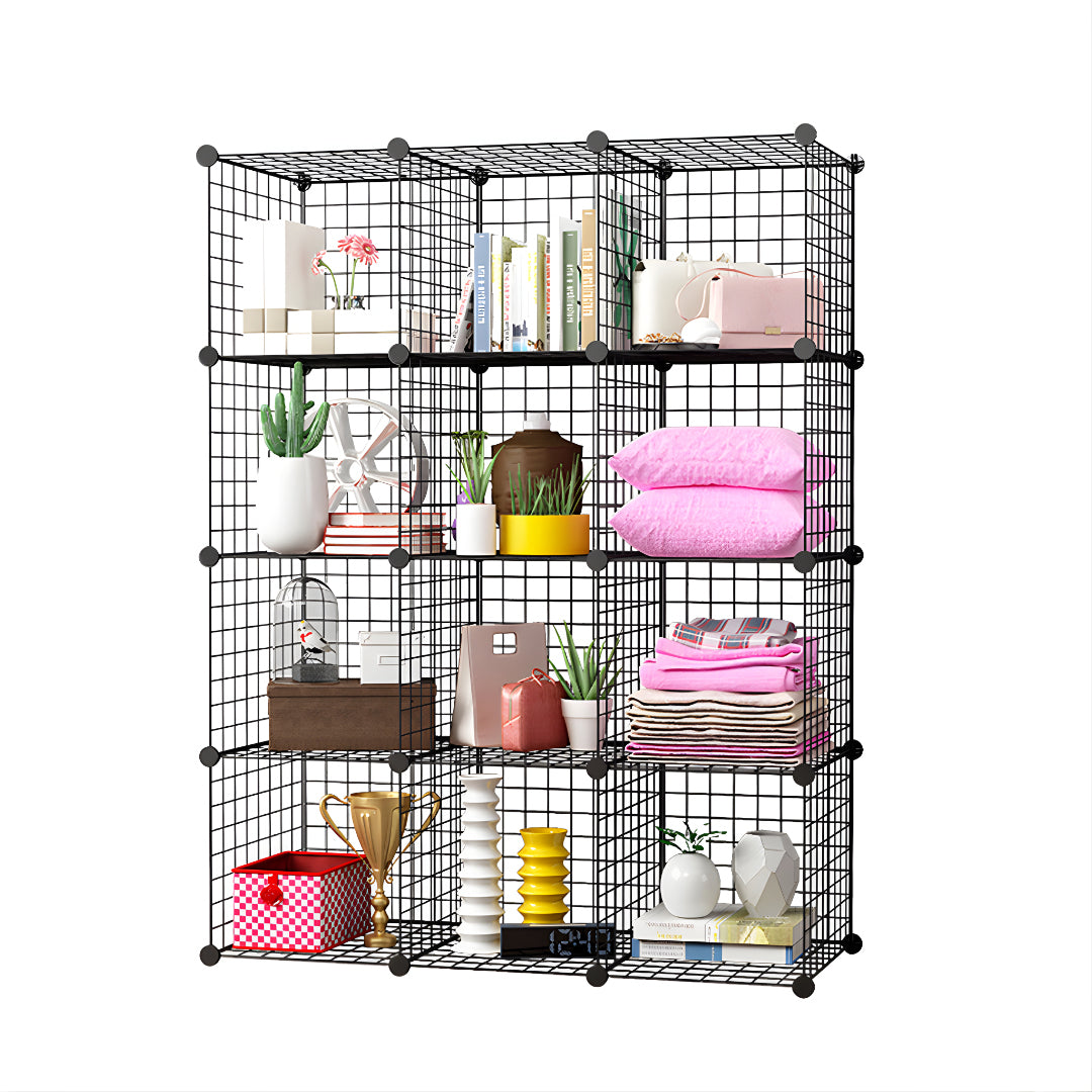 Black Portable Cube Storage Organiser