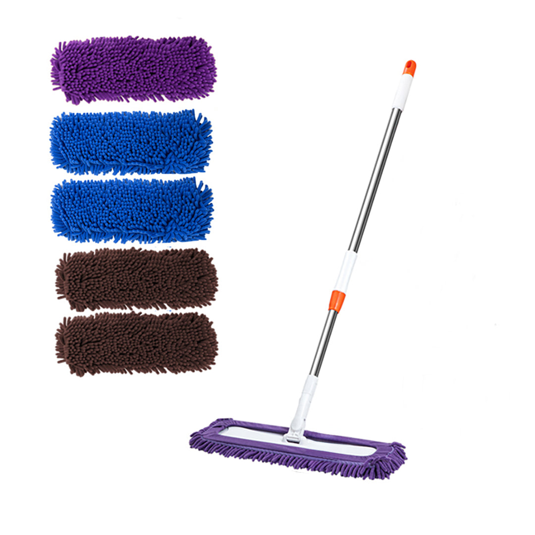 Microfiber Flat Mop (6 pcs Mop Cover)