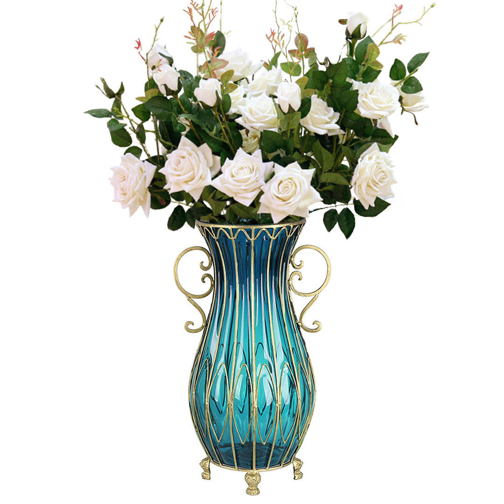 Vase WIth Artificial Flower Set