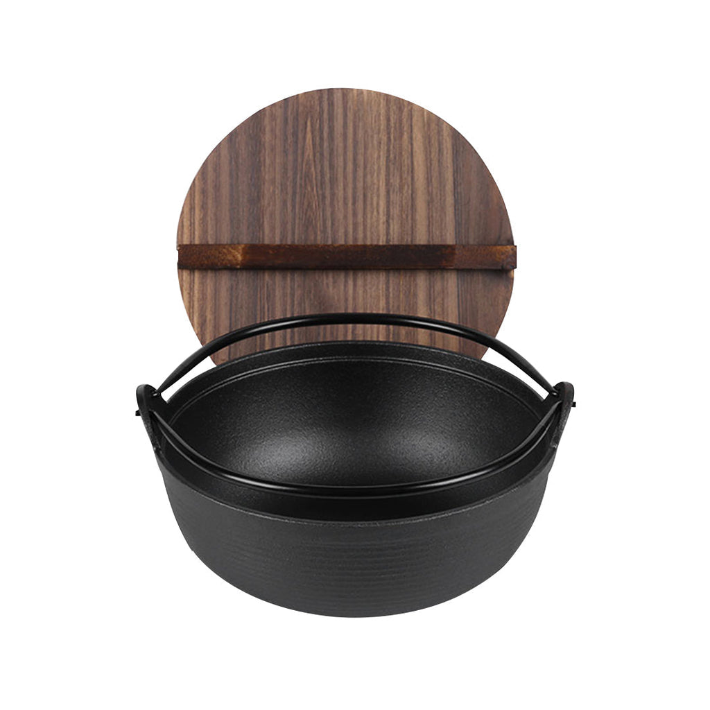 Hot Pot with Wooden Lid