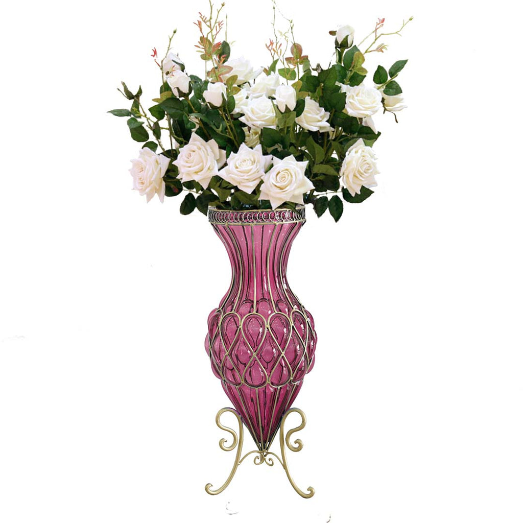 Glass Vase With Artificial Flower