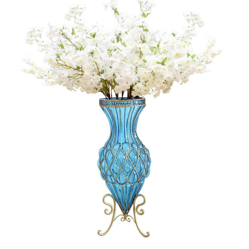 Glass Vase With Artificial Flower