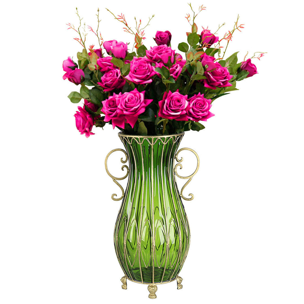 Vase WIth Artificial Flower Set