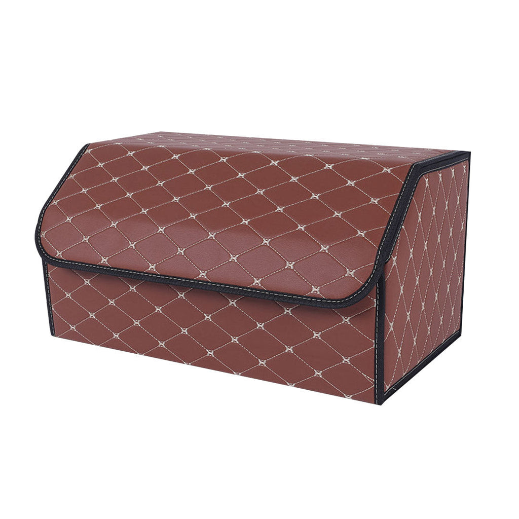 Leather Car Boot Box Organiser