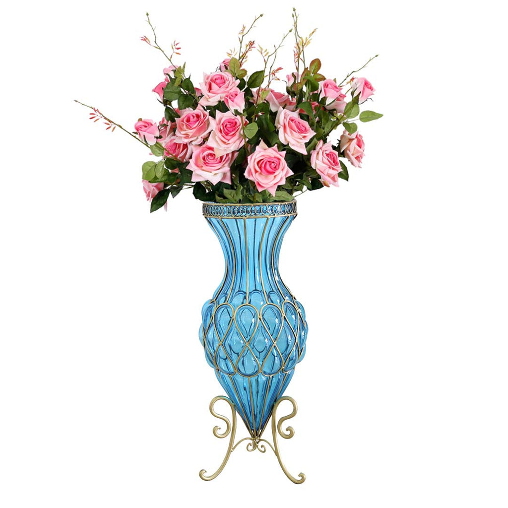 Glass Vase With Artificial Flower