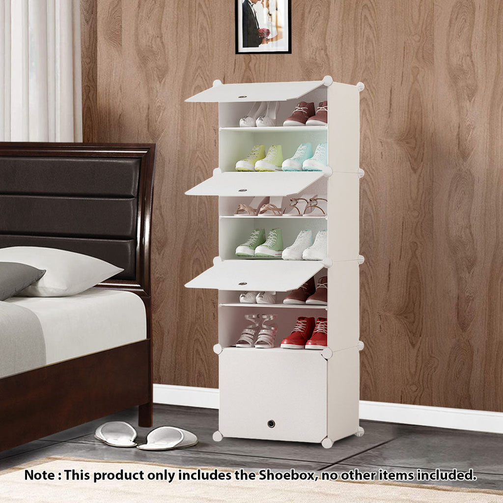 White Shoe Rack Organiser