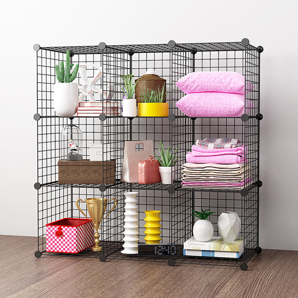Black Portable Cube Storage Organiser