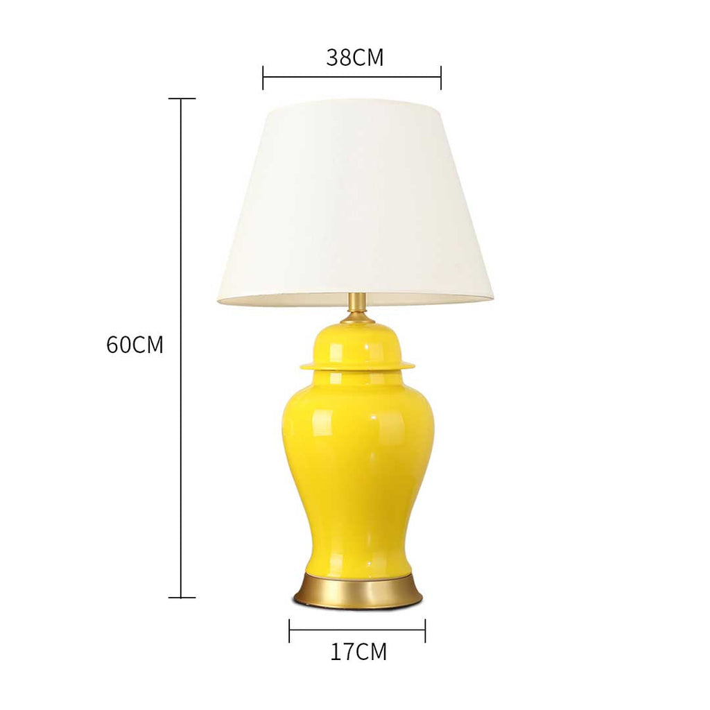 Table Lamp With Gold Metal Base