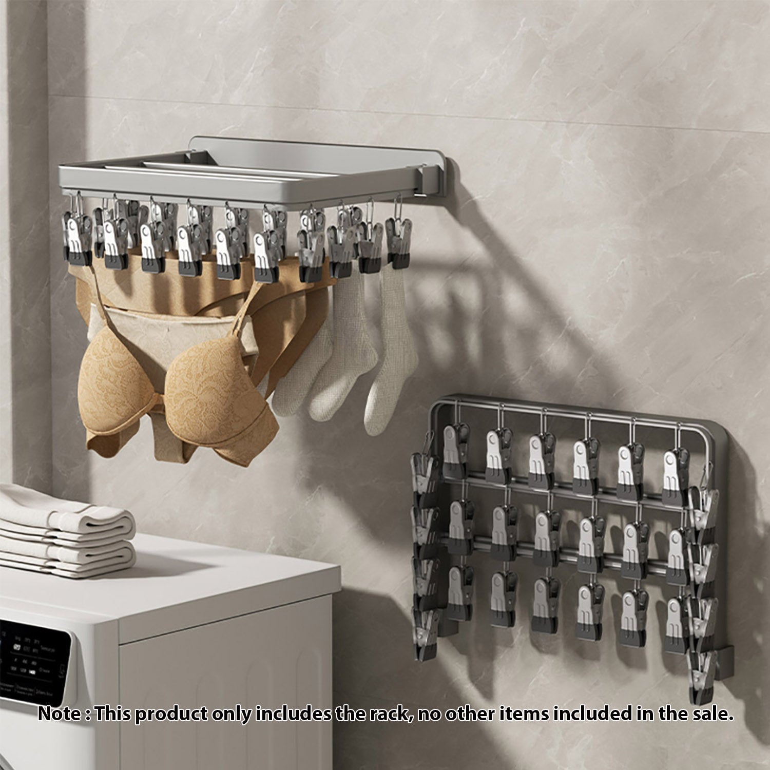 Multi-Clamp Drying Wall Rack