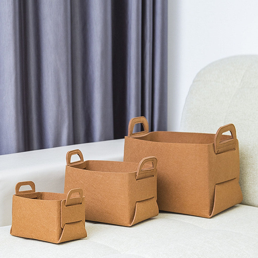 Felt Collapsible Bag With Handle