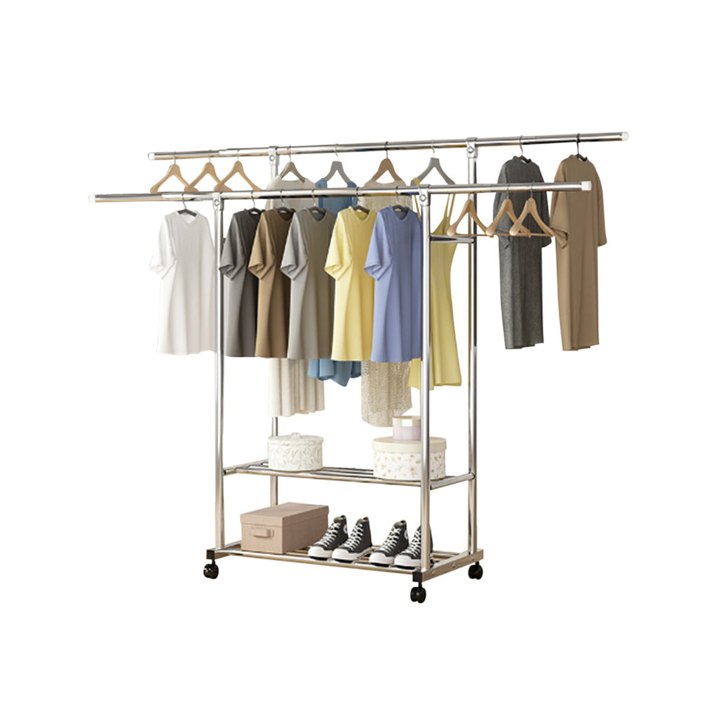 Stainless Steel Floor-Standing Clothes Rack