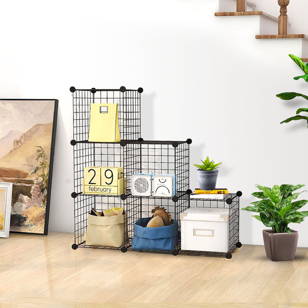 Black Portable Cube Storage Organiser