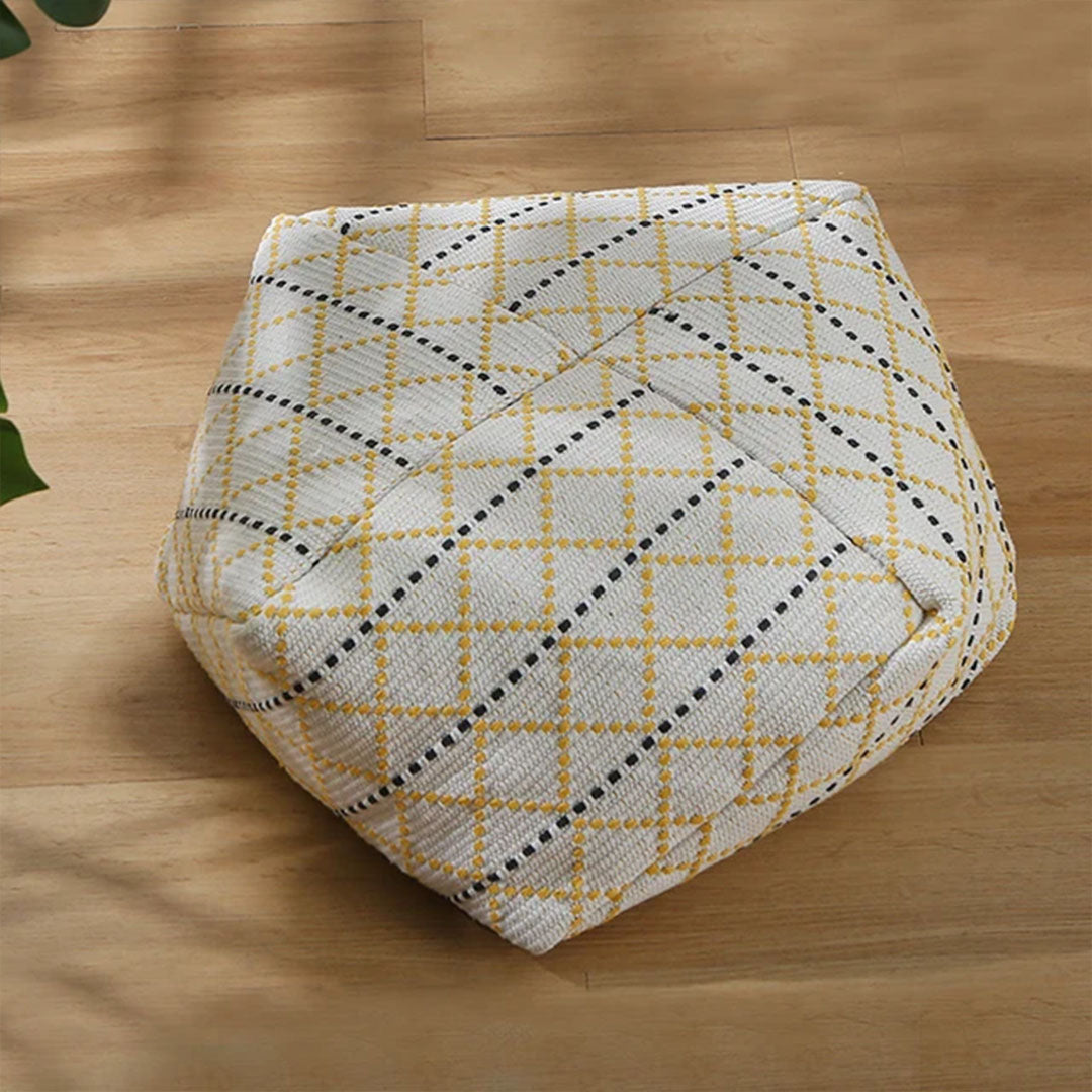 White Pouffe Cushion