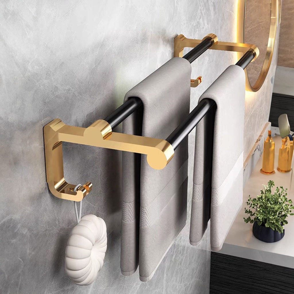Double Pole Rail Hanger With Hooks