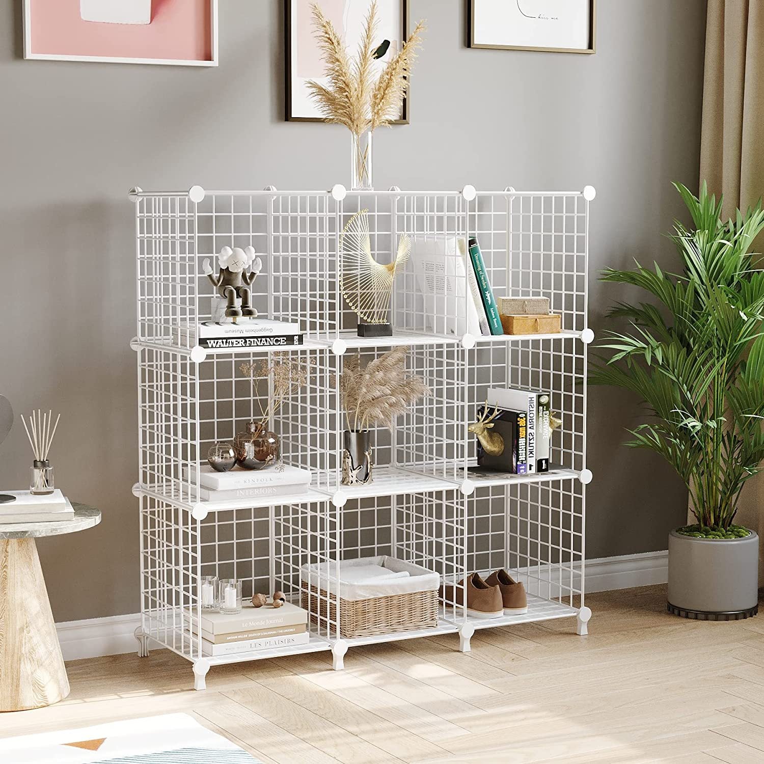 White Portable Column Storage Organiser
