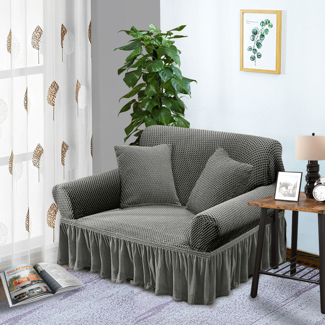 Ruffled Skirt Sofa Cover