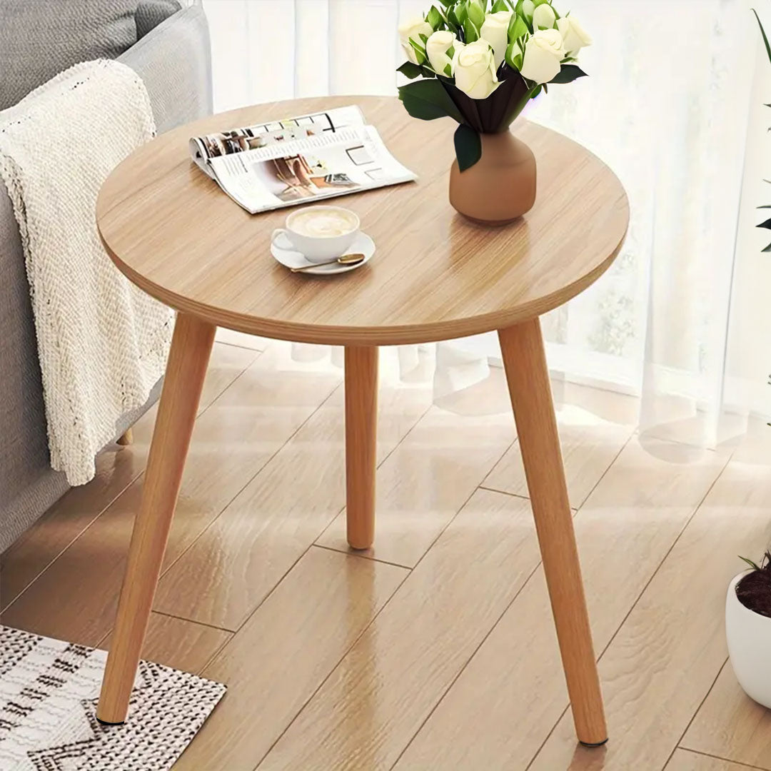 SOGA 60x60cm Walnut Small Side Coffee Table Living Room Balcony Home D√©cor Style