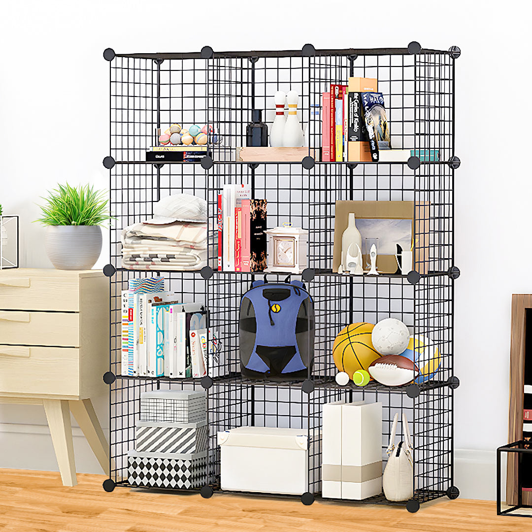 Black Portable Cube Storage Organiser