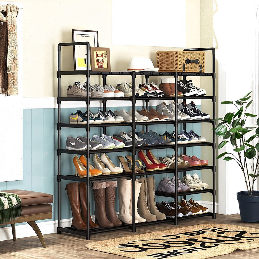 Shoe Rack Organiser With Side Hooks